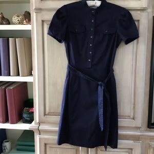 Calvin Klein shirtwaist dress sz 6 Navy euc